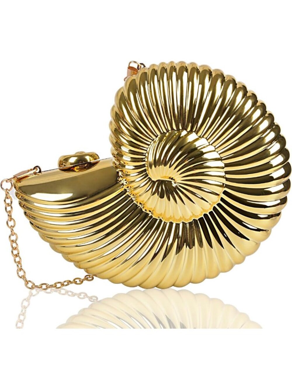 Seashell Clutch Purse - Women's Evening Shoulder Bag, Novelty Shell Design